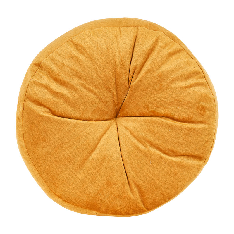 Sierkussen velvet rond - 28x28x4 cm - diverse varianten