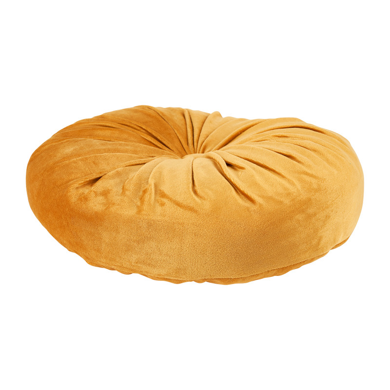Sierkussen velvet rond - 28x28x4 cm - diverse varianten