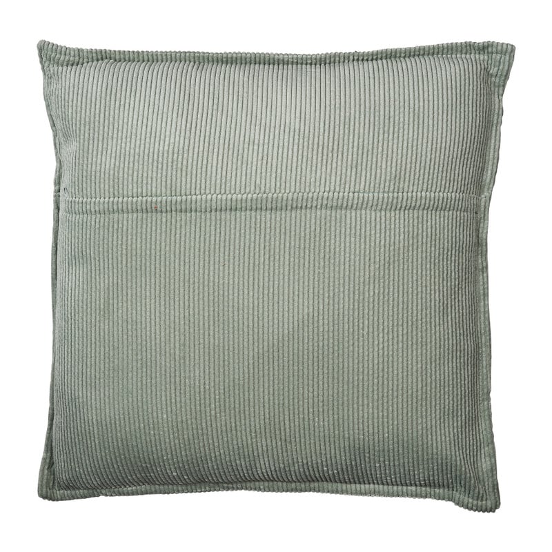 Sierkussen rib met bies - mint - 45x45 cm