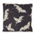 Sierkussen kraanvogel - velvet zwart - 45x45 cm