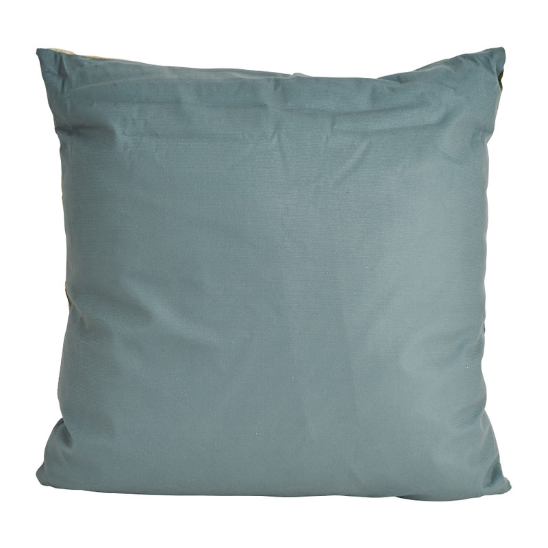 Sierkussen velvet vogel - mintgroen - 45x45 cm