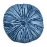 Sierkussen velvet rond - blauw - ?40 cm