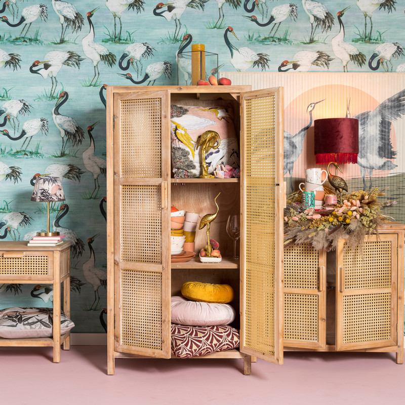 Sierkussen velvet rond - roze - ?40 cm