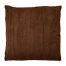 Sierkussen rib - bruin - 40x40 cm