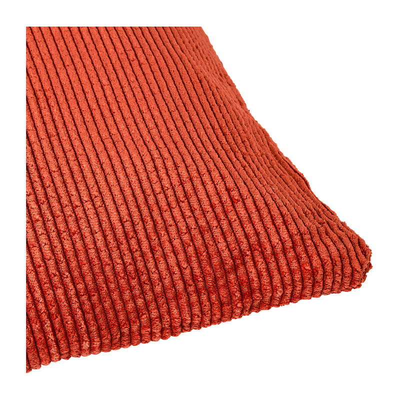 Sierkussen rib - terra - 40x40 cm