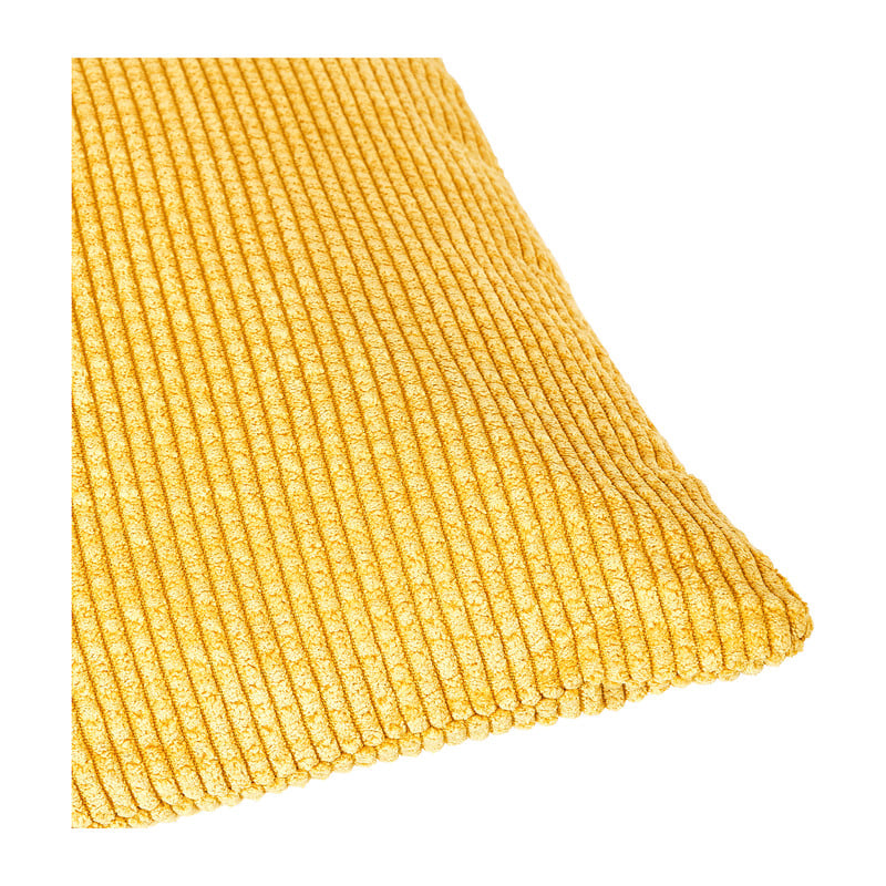 Sierkussen rib - geel - 40x40 cm