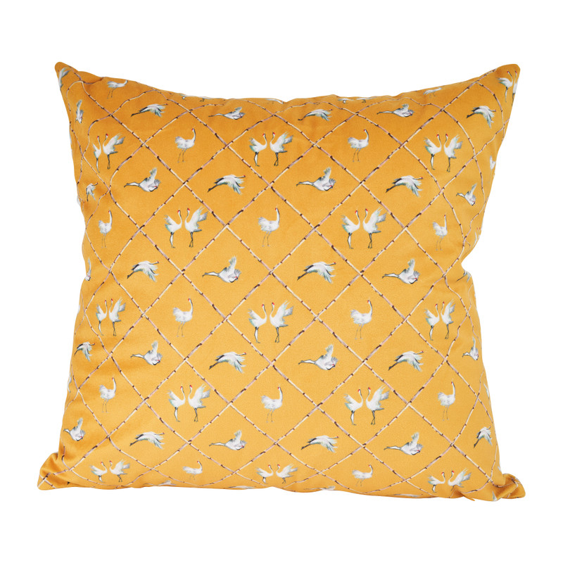 Sierkussen Catchii x Xenos - oker - 45x45 cm