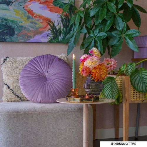 Sierkussen berber - naturel/zwart - 45x45 cm