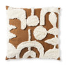 Sierkussen abstract - bruin - 45x45 cm 