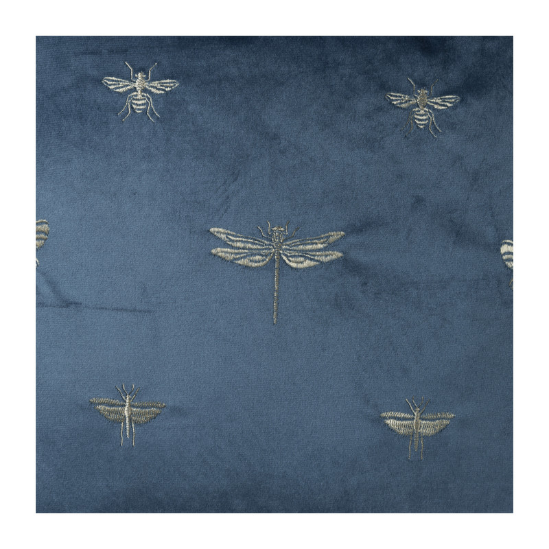Sierkussen libelle - blauw - 45x45 cm