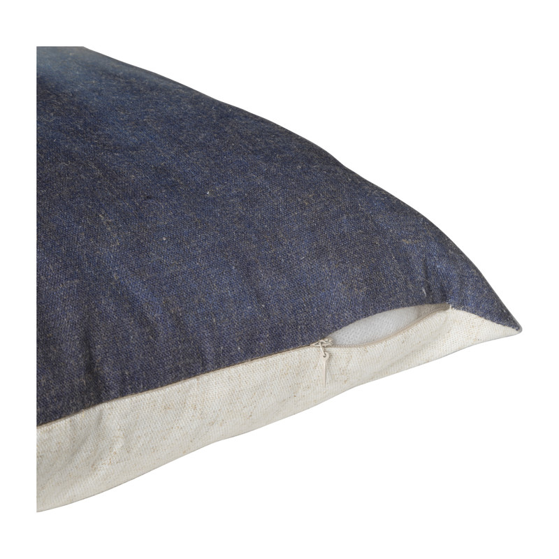 Kussen faded - blauw - 45x45 cm