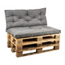 Palletkussens 120x80 cm - grijs - set van 2