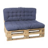 Palletkussens 120x80 cm - donkerblauw - set van 2