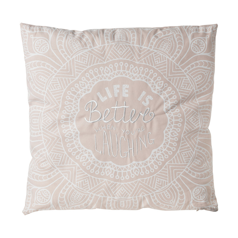 Sierkussen groot tekst - 60x60 cm