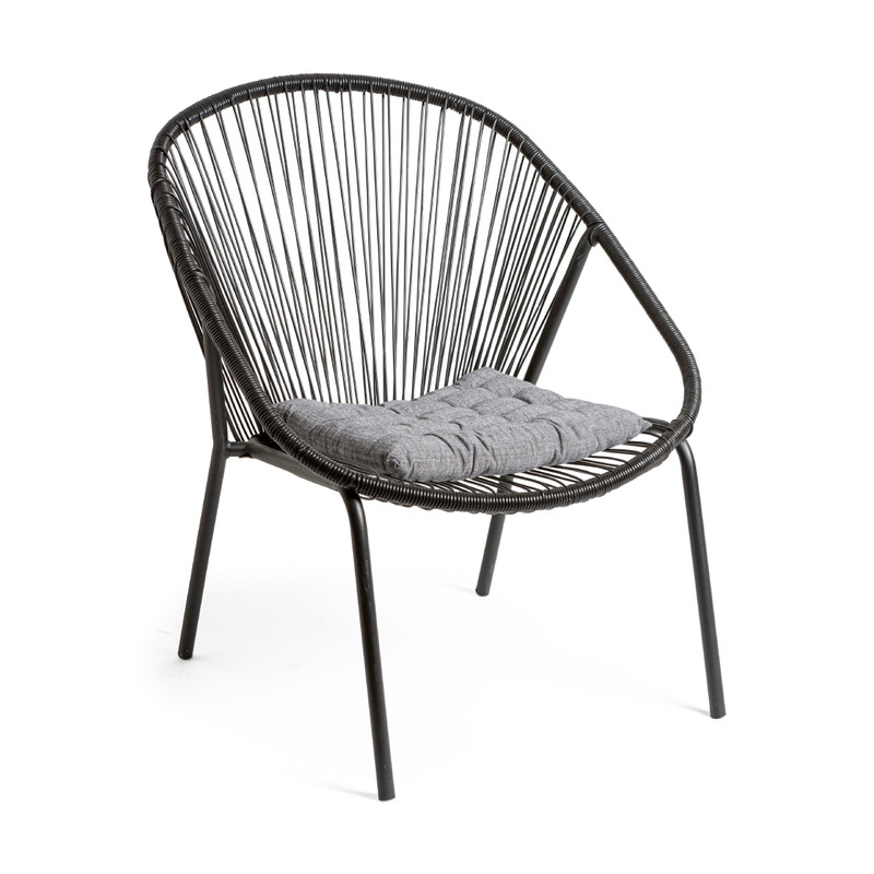 Zitkussen - grijs - 40x40 cm 