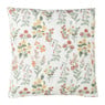 Kussen gebloemd - ecru - 45x45 cm