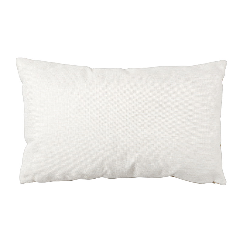 Kussen Embroidery bloem - bruin - 30x50 cm