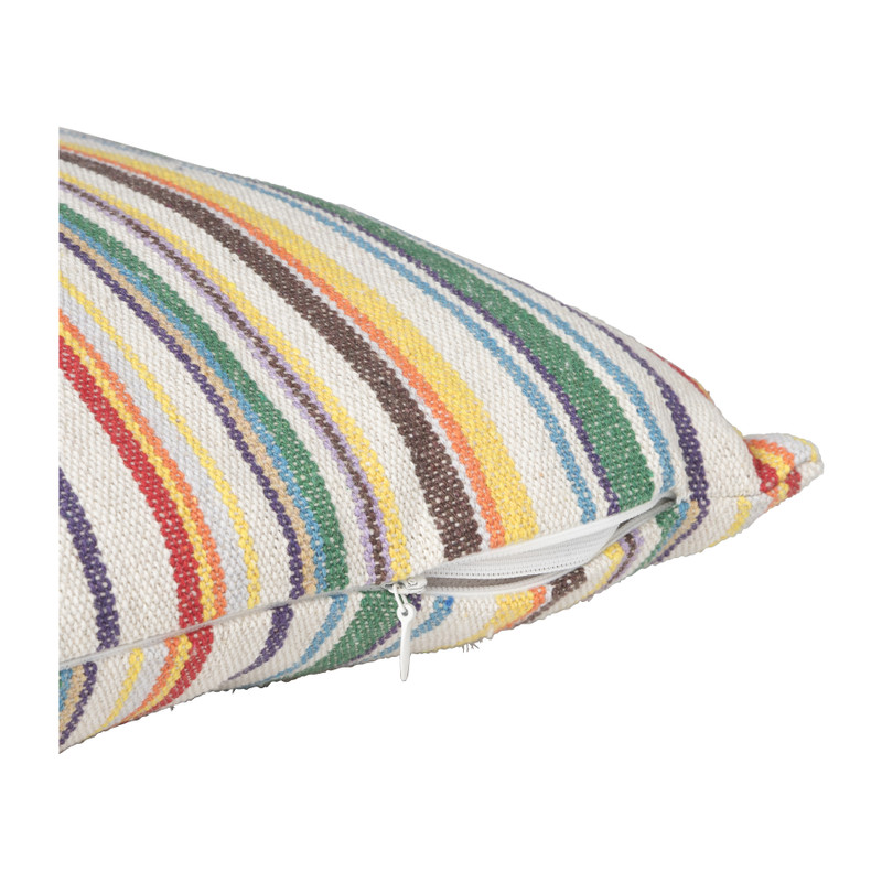 Kussen streep - multikleur - 30x60 cm