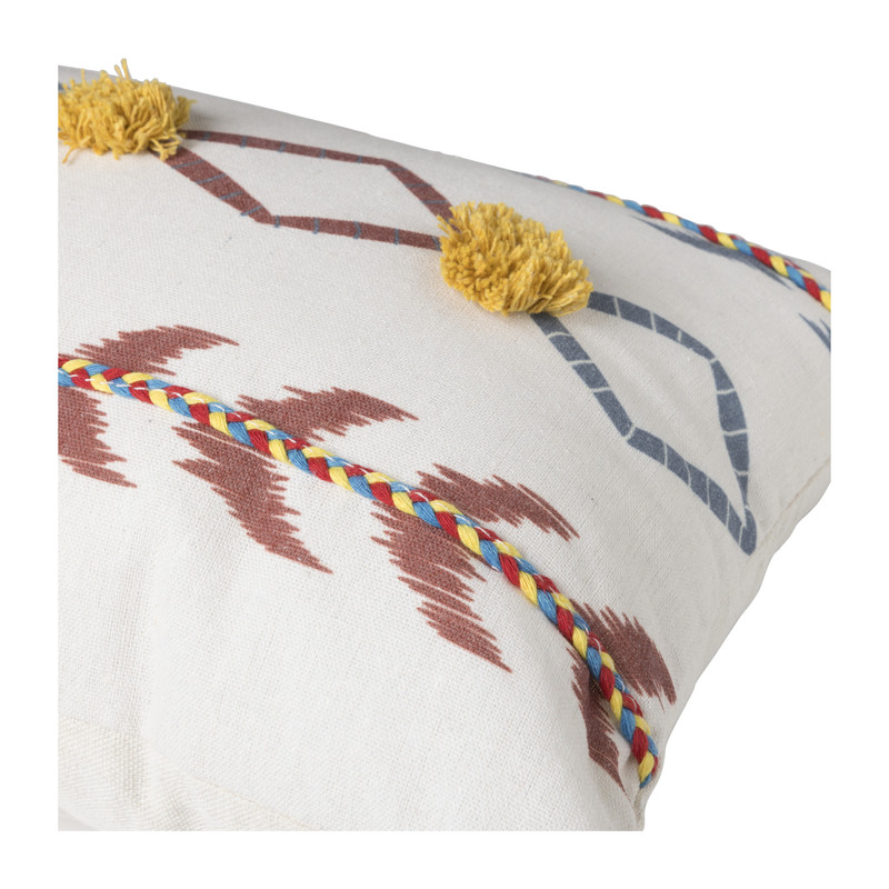 Kussen boho - beige - 30x50 cm