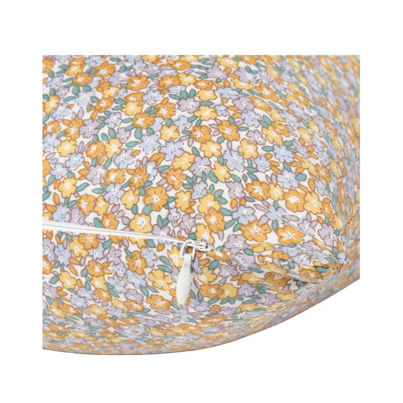 Kussen bloem - oranje - 30x60 cm