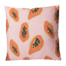 Sierkussen papaya - roze - 45x45 cm 