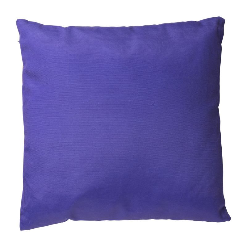 Sierkussen papaya - blauw - 45x45 cm 