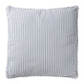 Sierkussen gestreept - blauw/wit - 45x45 cm