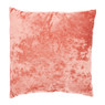 Sierkussen velvet bladeren - goud/roze - 45x45 cm