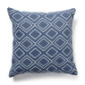 Sierkussen diamant - blauw - 45x45 cm