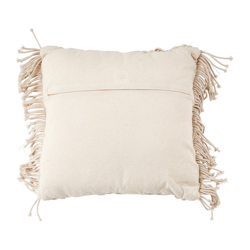 Sierkussen macrame - wit - 45x45 cm
