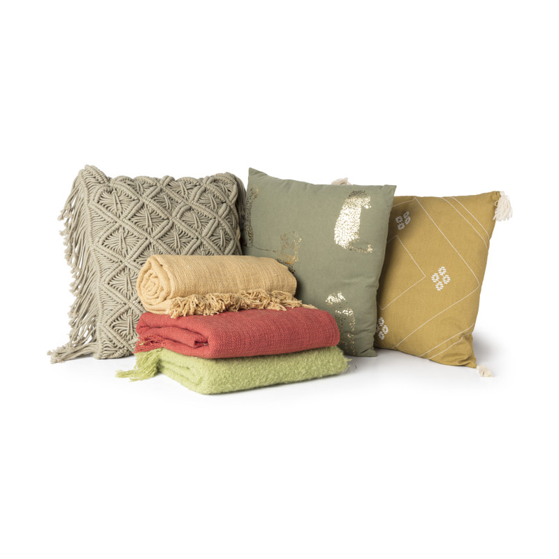 Sierkussen velvet luipaard - groen/goud - 45x45 cm 