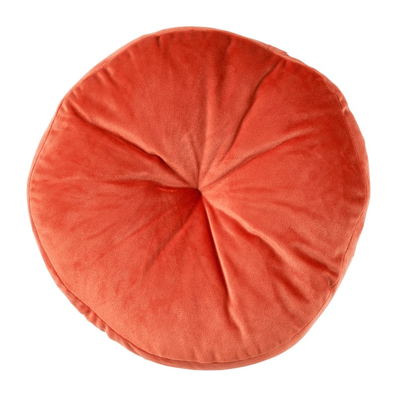 Sierkussen velvet - oranje - ?28 cm