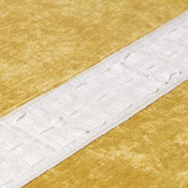 Gordijn chenille - geel - 140x250 cm