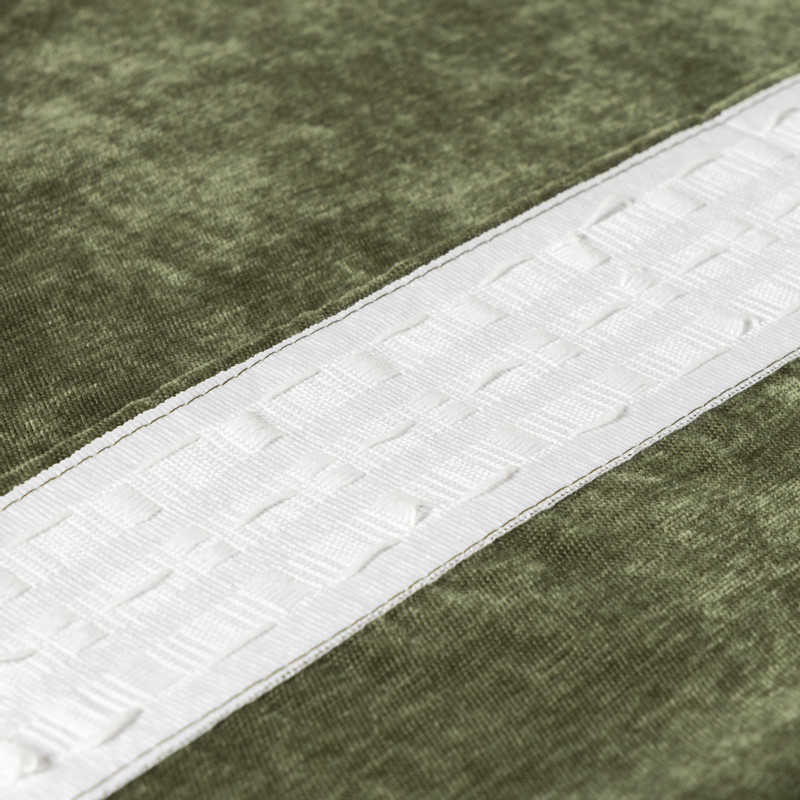 Gordijn chenille - groen - 140x250 cm