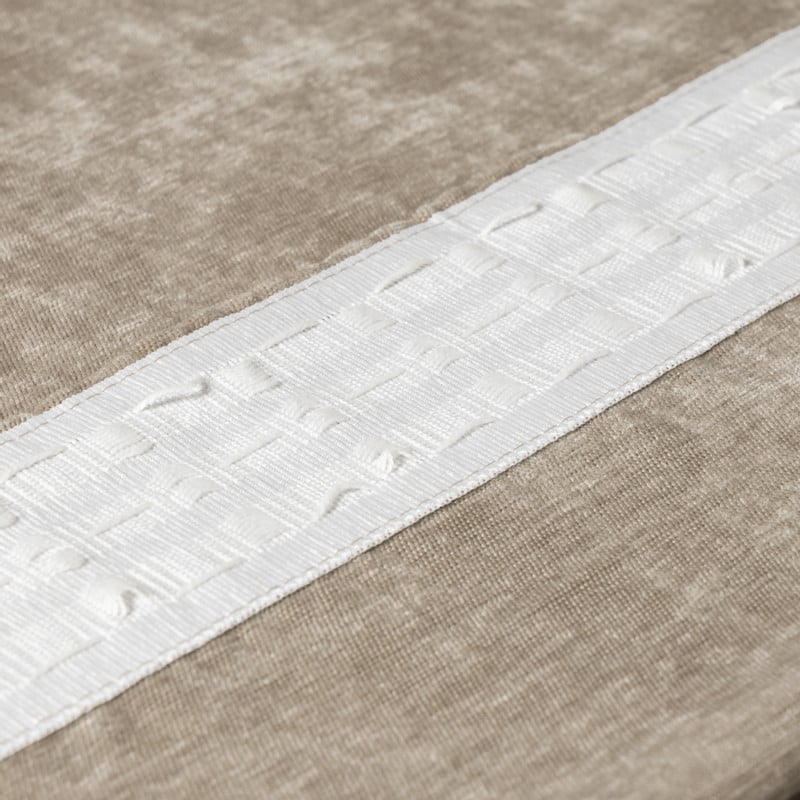 Gordijn chenille - beige - 140x250 cm