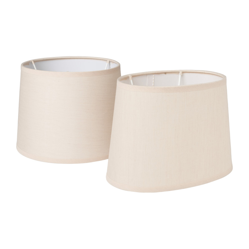 Lampenkap zand ovaal - 14x20x12.5 cm