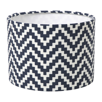 Lampenkap zigzag klein - zwart/wit - ø21x15.5 cm