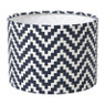 Lampenkap zigzag klein - zwart/wit - ø21x15.5 cm