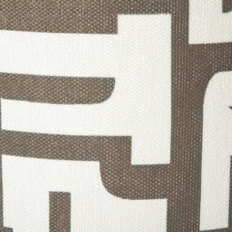 Lampenkap japandi klein - bruin/wit - ø21x15.5 cm