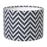 Lampenkap zigzag groot - zwart/wit - ø24.5x17.5 cm