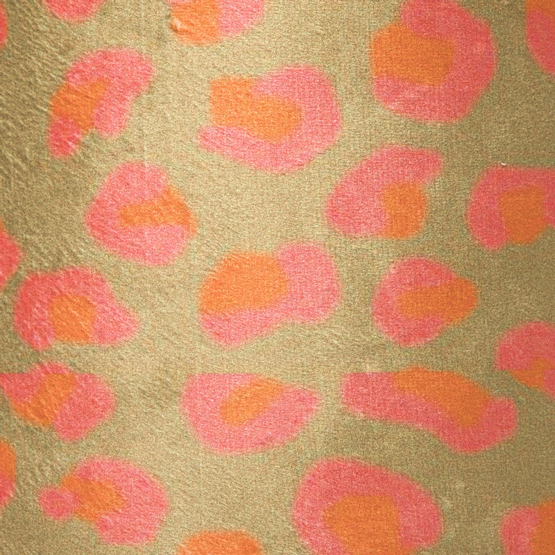 Lampenkap animal - bruin/roze - ø24.5x17.5 cm