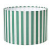 Lampenkap streep - groen/wit - ø24.5x17.5 cm