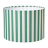 Lampenkap streep - groen/wit - ø24.5x17.5 cm