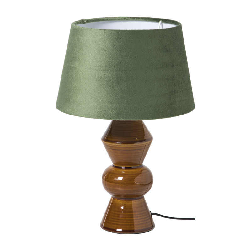 Lampenkap taps klein - groen - ø23x14 cm