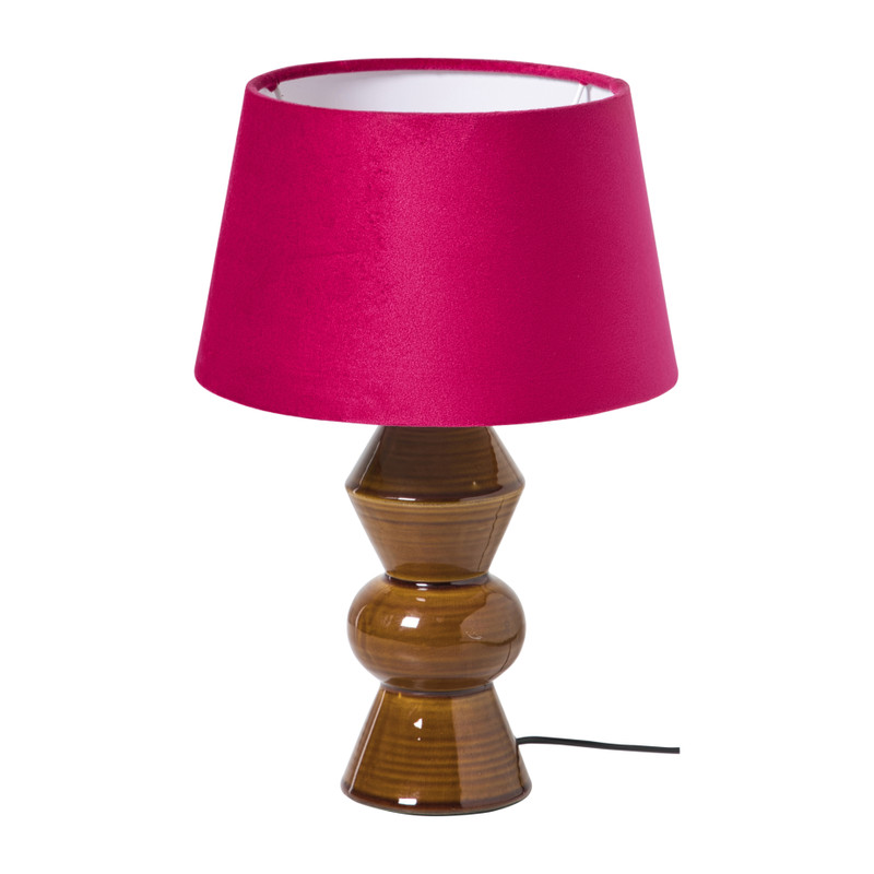 Lampenkap taps klein - roze - ø23x14 cm