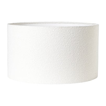 Lampenkap bouclé - wit - ø45x26 cm