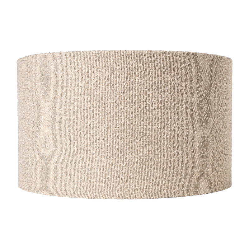 Lampenkap bouclé - beige - ø45x26 cm