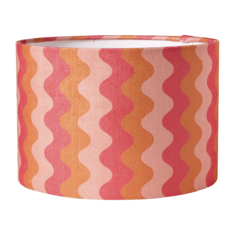 Lampenkap wave - roze - ø24.5x17 cm