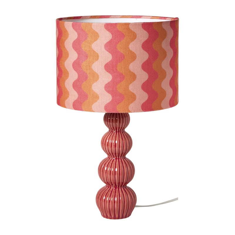 Lampenkap wave - roze - ø24.5x17 cm