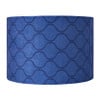 Lampenkap grafisch - blauw - ø24.5x17 cm
